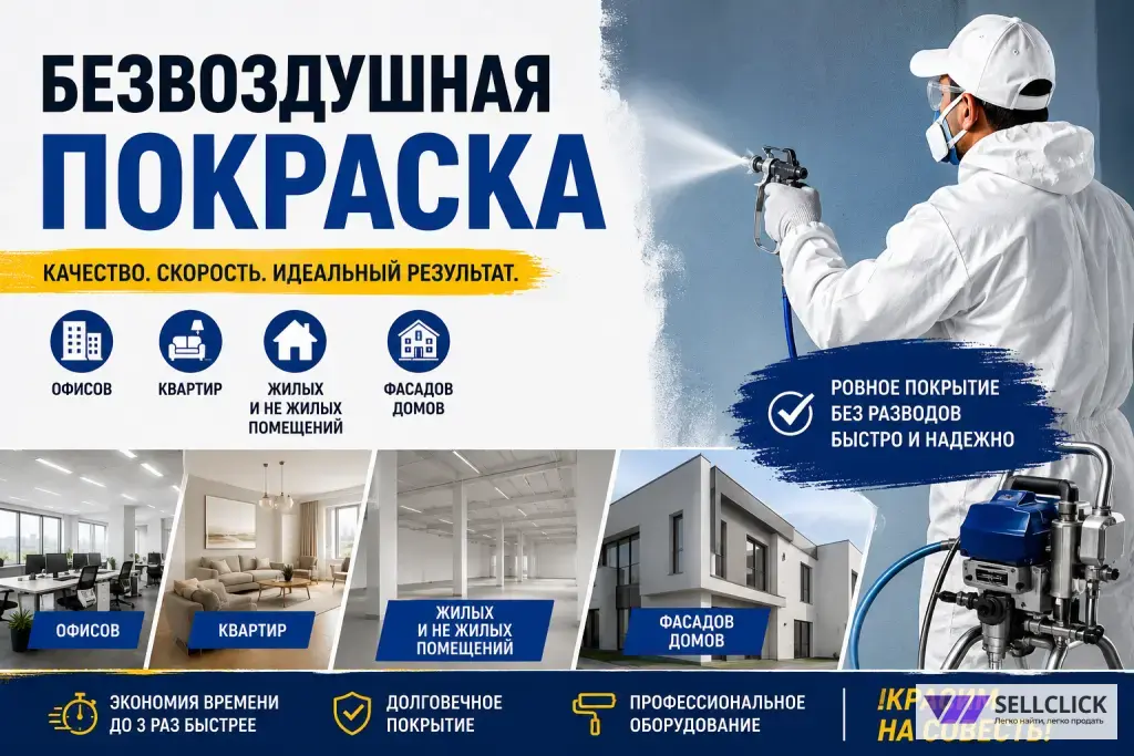 Безвоздушная покраска