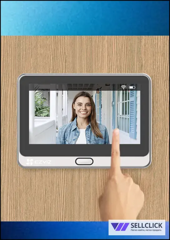 Ezviz CS-DP2 сенсорный Wi-Fi дверной глазок с ответной станцией