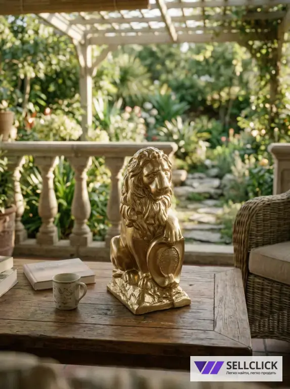 Статуетка Лев из гипса