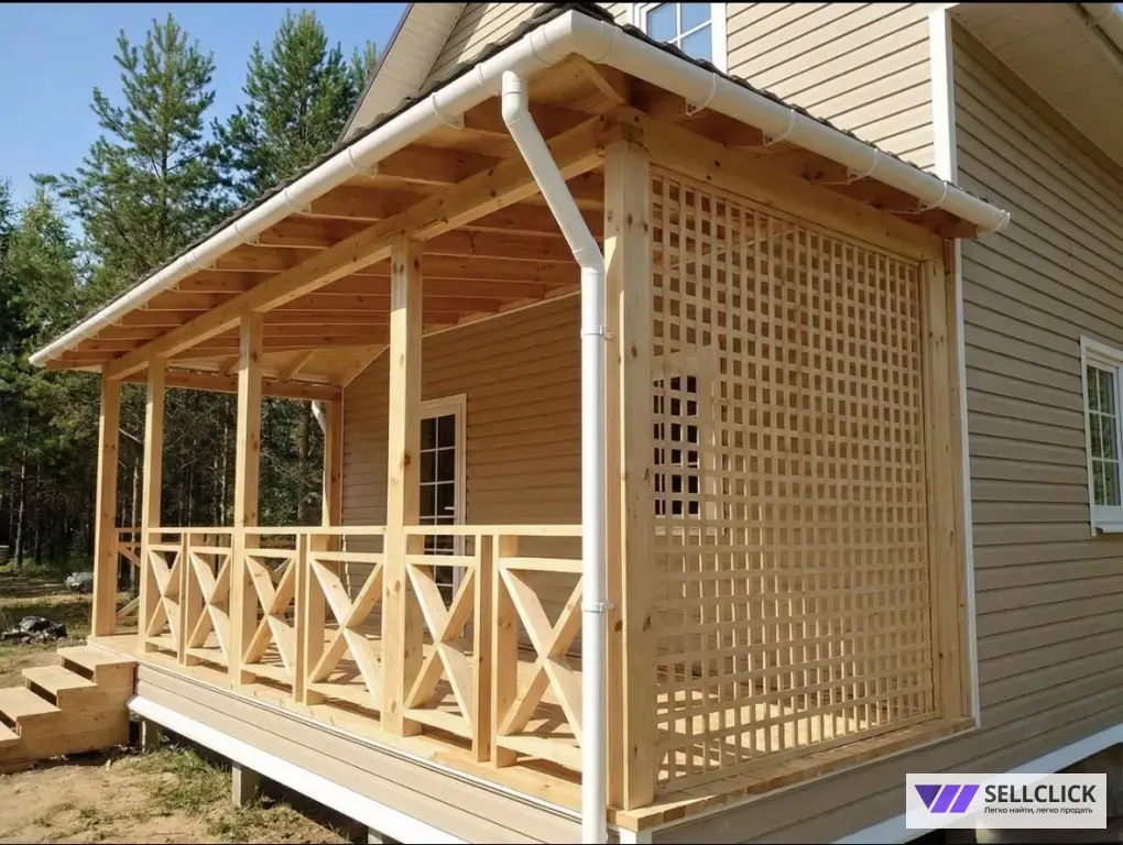 строительство домов бань пристройки веранды