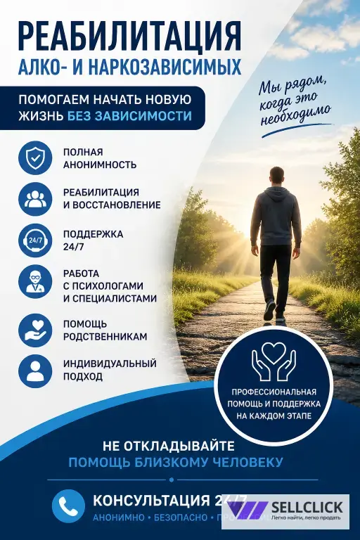 Реабилитация алко и наркозависимых 💙