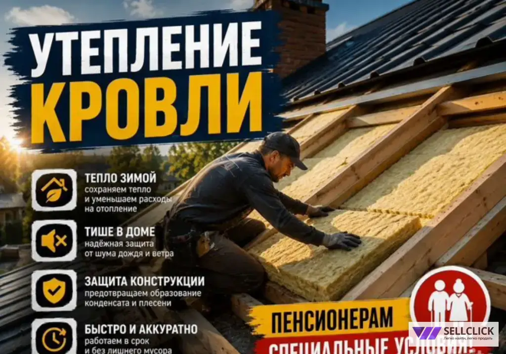 Ремонт кровли и утепление под ключ