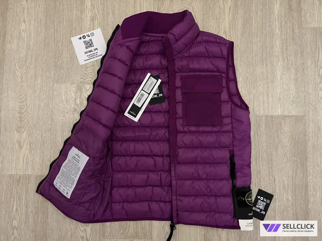 Пуховая Жилетка Stone Island Micro Yarn Down S/M Оригинал