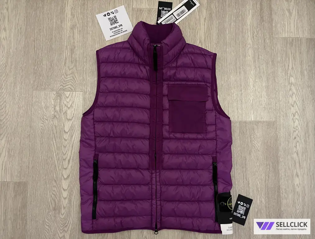 Пуховая Жилетка Stone Island Micro Yarn Down S/M Оригинал