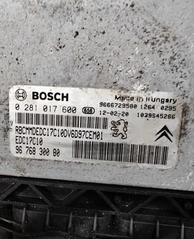 0281017600 Ситроен Пежо 2009-2016 Блок управления