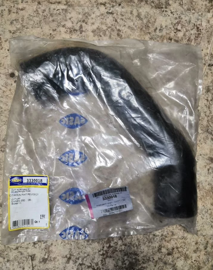 Патрубок интеркулера впускной Фиат Дукато