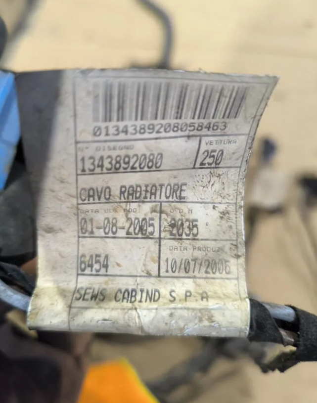 Проводка вентиляторов Пежо Боксер Ситроен Джампер