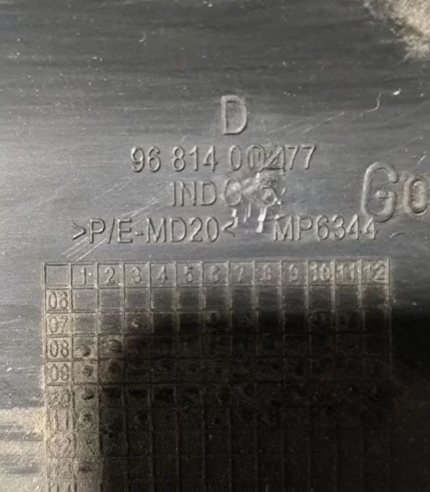 Накладка полки багажника правая Пежо 308