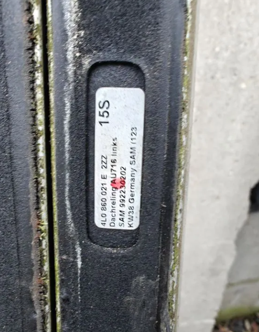 Рейлинги на крышу Audi Q7 4L