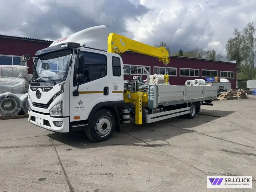 Бортовой грузовик FAW Tiger 6G с КМУ HYVA