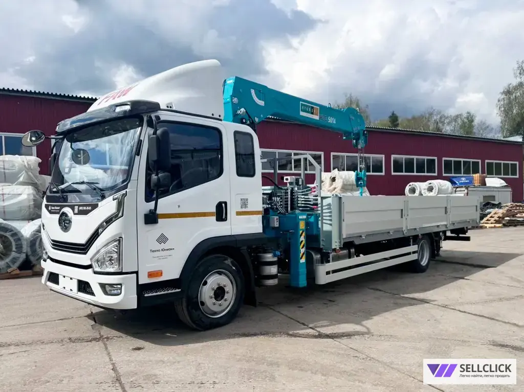 Бортовой грузовик FAW Tiger 6G с КМУ HKTC