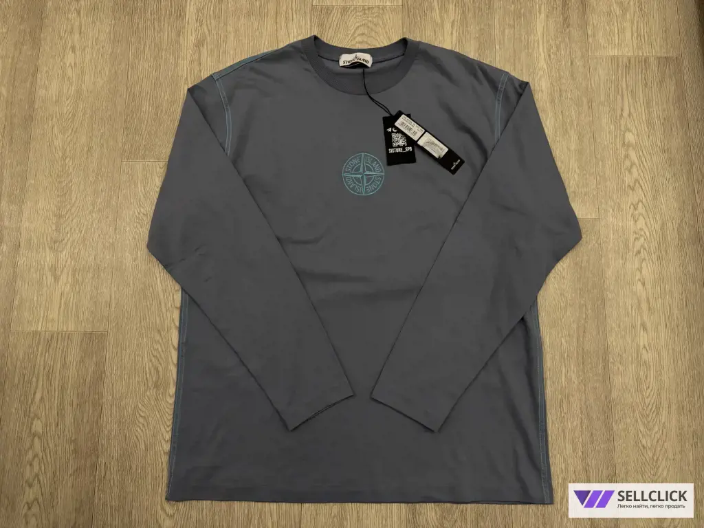 Хлопковый Лонгслив Stone Island XXL Оригинал