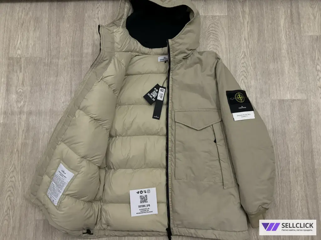 Зимний пуховик Stone Island Opaque Nylon Twill XXL 2XL XXXL 3XL Оригинал