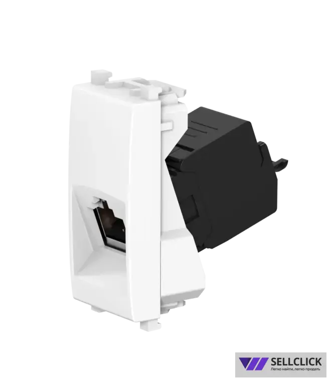Розетка CADUCEUS ALING EXPERIENCE компьютерная, с модулем Keystone RJ45 8P8C cat.6, UTP, модульная, для скрытой проводки, механизм
