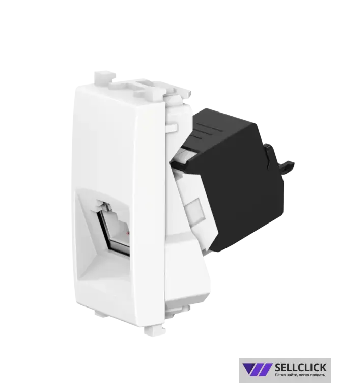 Розетка CADUCEUS ALING EXPERIENCE компьютерная, с модулем Keystone RJ45 8P8C cat.5e, UTP, модульная, для скрытой проводки, механизм