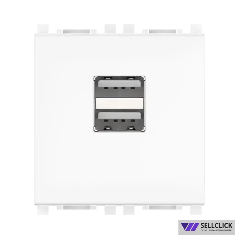 Розетка USB 2.0 тип А CADUCEUS ALING EXPERIENCE для скрытой проводки, для зарядки 2-х устройств