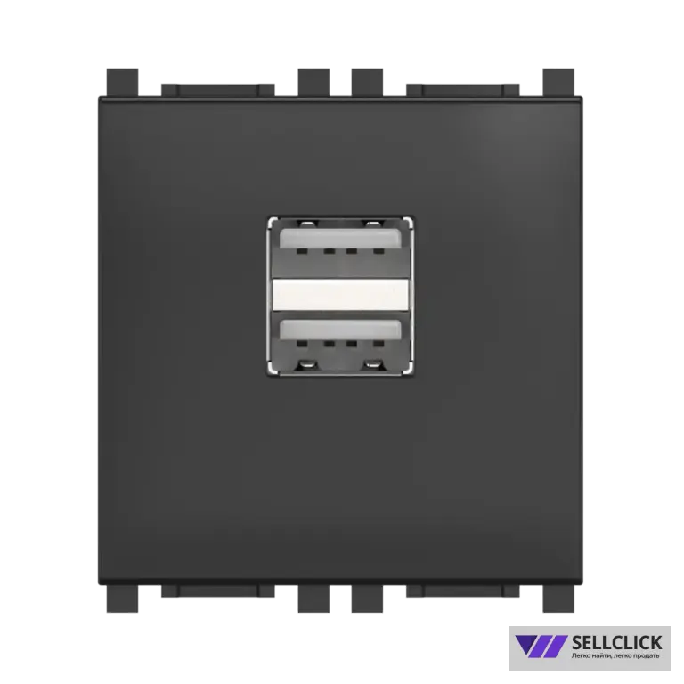 Розетка USB 2.0 тип А CADUCEUS ALING EXPERIENCE для скрытой проводки, для зарядки 2-х устройств