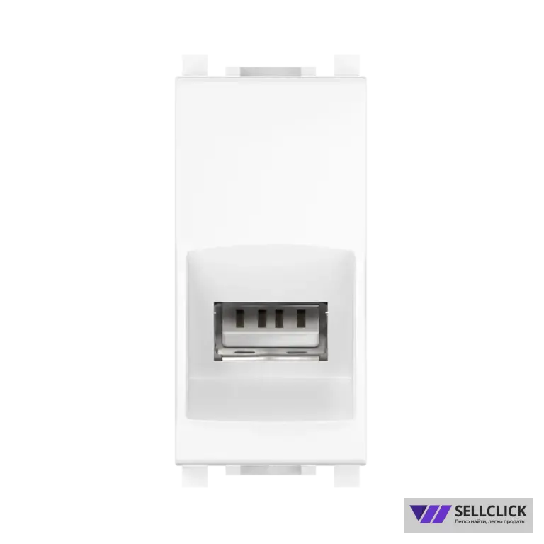 Розетка с модулем Keystone USB 2.0 тип A-A CADUCEUS ALING EXPERIENCE для скрытой проводки