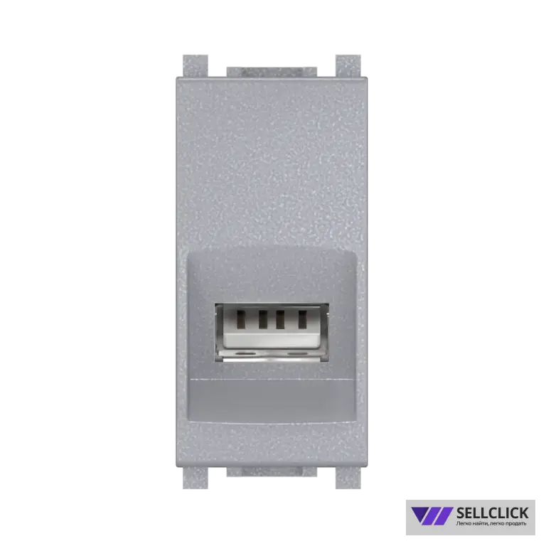 Розетка с модулем Keystone USB 2.0 тип A-A CADUCEUS ALING EXPERIENCE для скрытой проводки
