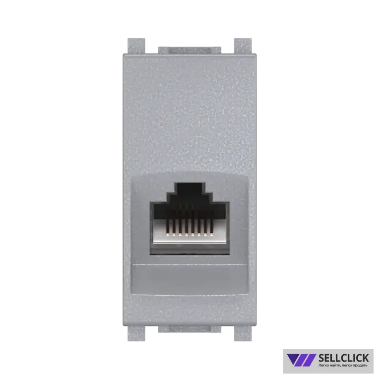 Розетка CADUCEUS ALING EXPERIENCE компьютерная, с модулем Keystone RJ45 8P8C cat.5e, FTP, модульная, для скрытой проводки, механизм