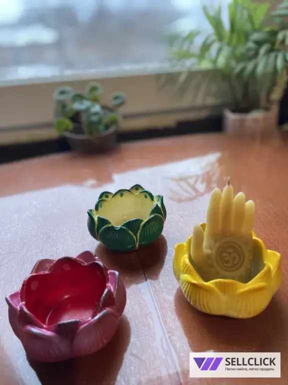 Свеча с гравировкой ОМ