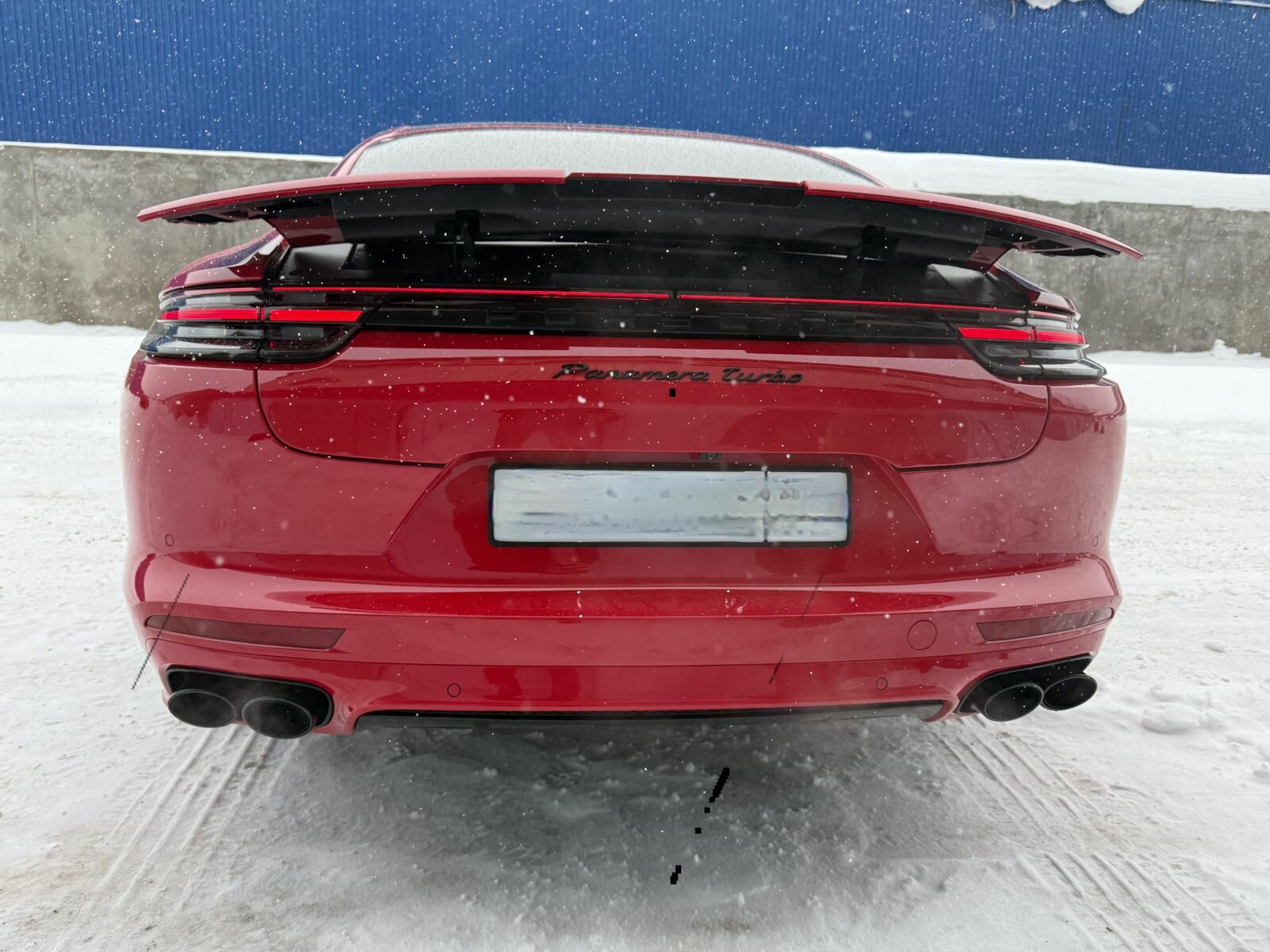 Porsche Panamera, II Panamera Turbo Лифтбек 2018 Красный Turbo 4.0 AMT (550 л.с.) 4WD 73000 км