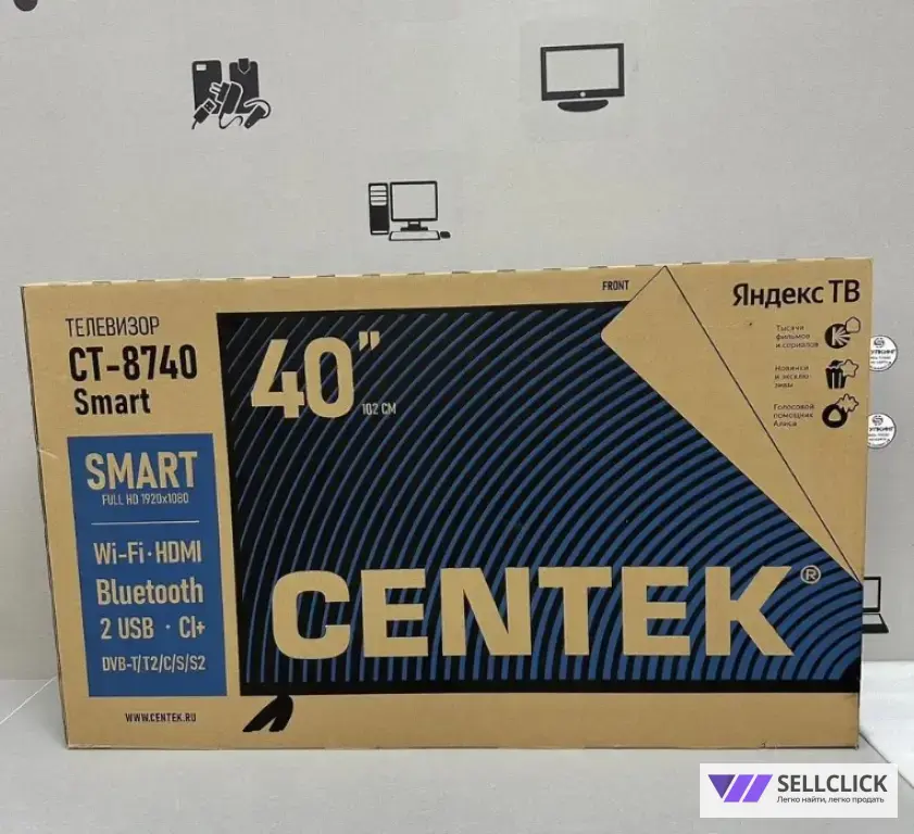 Телевизор 40" centek CT-8740 запечатанный