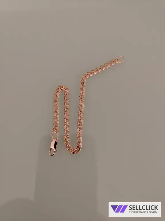 Золотой браслет Вес 4,61гр длина 19.5см