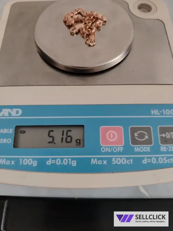 Золотой браслет Вес 5,16гр. длина 18см