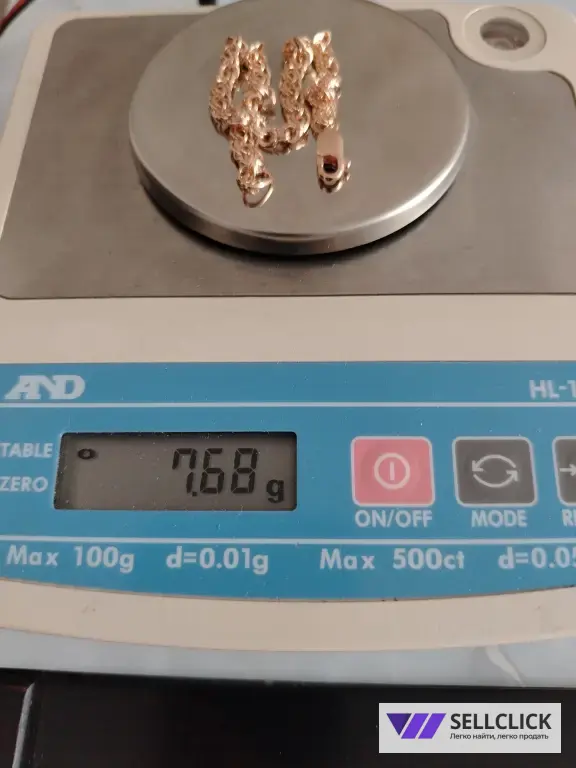 Золотой браслет Вес 7,68гр. длина 20см