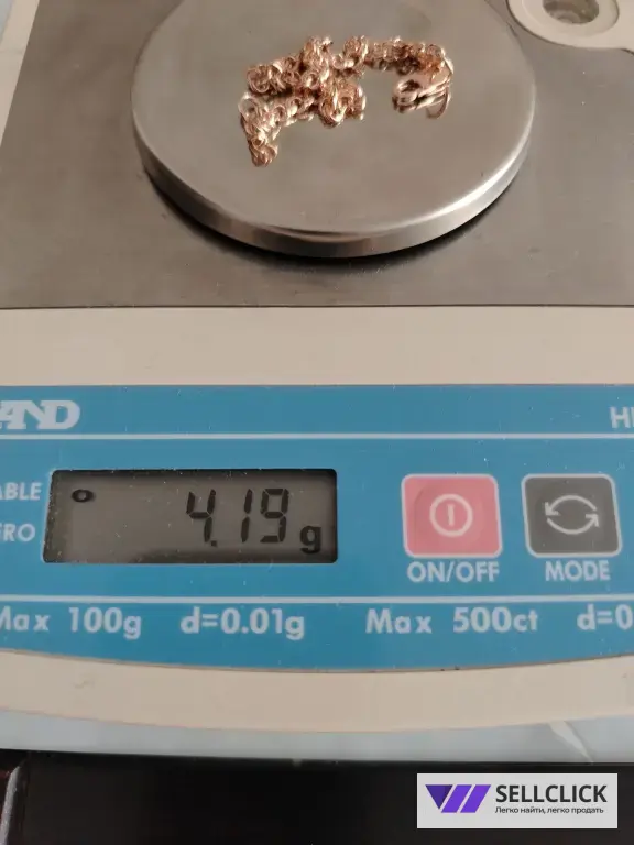 Золотой браслет Вес 4.19гр.длина 17см