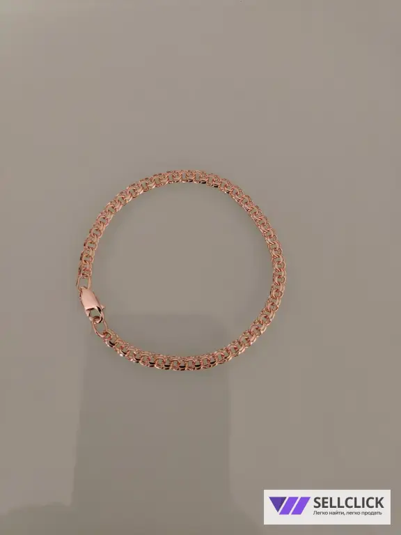 Золотой браслет Вес 4.12 гр длина 17см