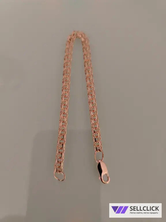 Золотой браслет Вес 7,17гр. длина 19см