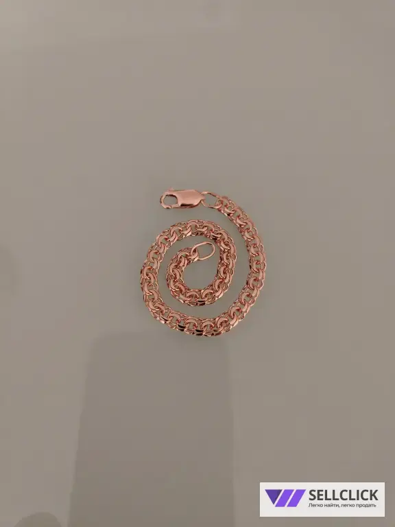 Золотой браслет Вес 6,77гр. длина 18см