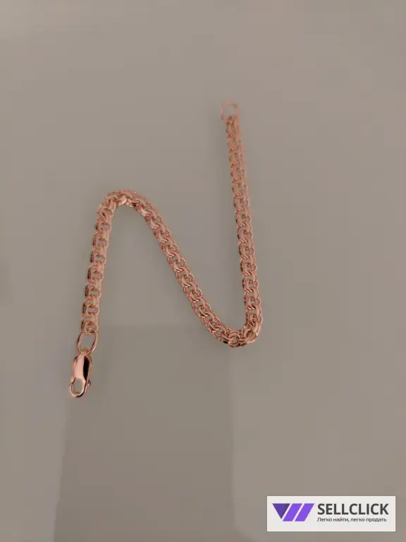 Золотой браслет. Вес 4,99гр. длина 17.5 см