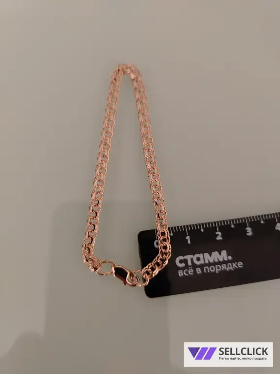 Золотой браслет. Вес 4.20гр. длина 17 см