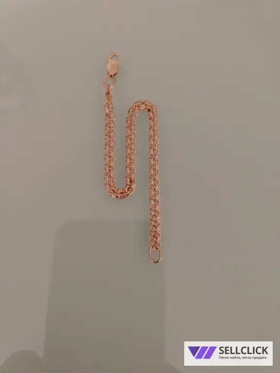 Золотой браслет Вес 4.19гр.длина 17см