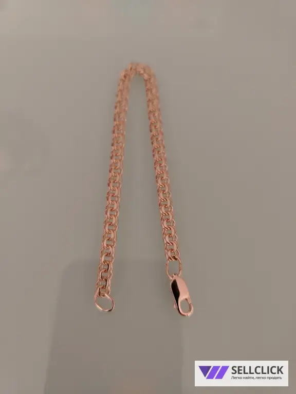 Золотой браслет Вес 7,17гр. длина 19см