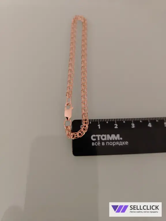 Золотой браслет Вес 4.44 гр длина 18см