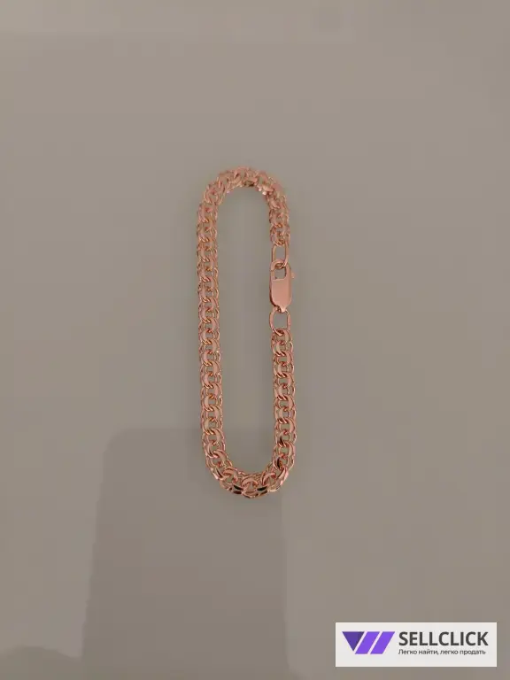 Золотой браслет Вес 6,69гр. длина 17см