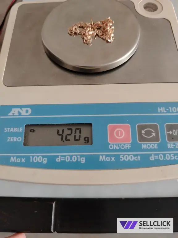 Золотой браслет. Вес 4.20гр. длина 17 см