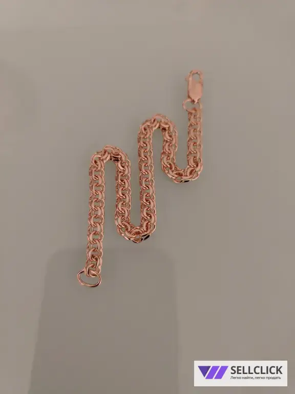 Золотой браслет Вес 7,68гр. длина 20см