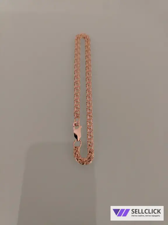 Золотой браслет Вес 4.44 гр длина 18см