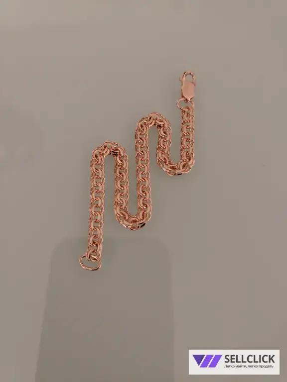 Золотой браслет Вес 7,68гр. длина 20см