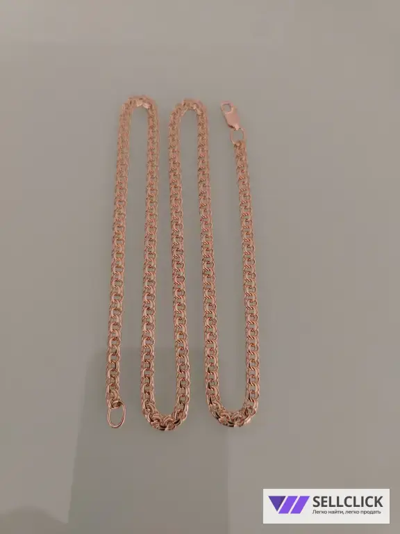 Золотая цепочка Вес 12.66 длина 53см