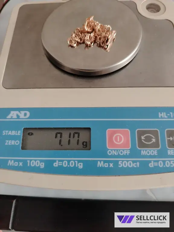 Золотой браслет Вес 7,17гр. длина 19см