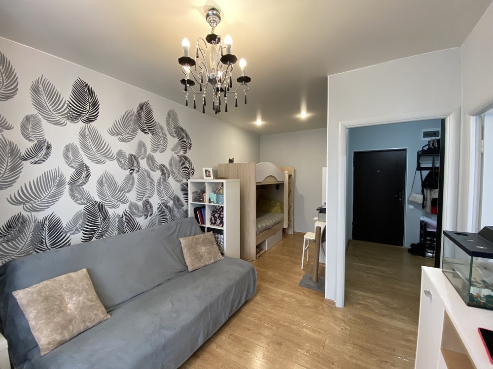 1-к. квартира 37 кв.м, 4/5