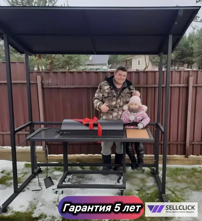 Мангал с печью