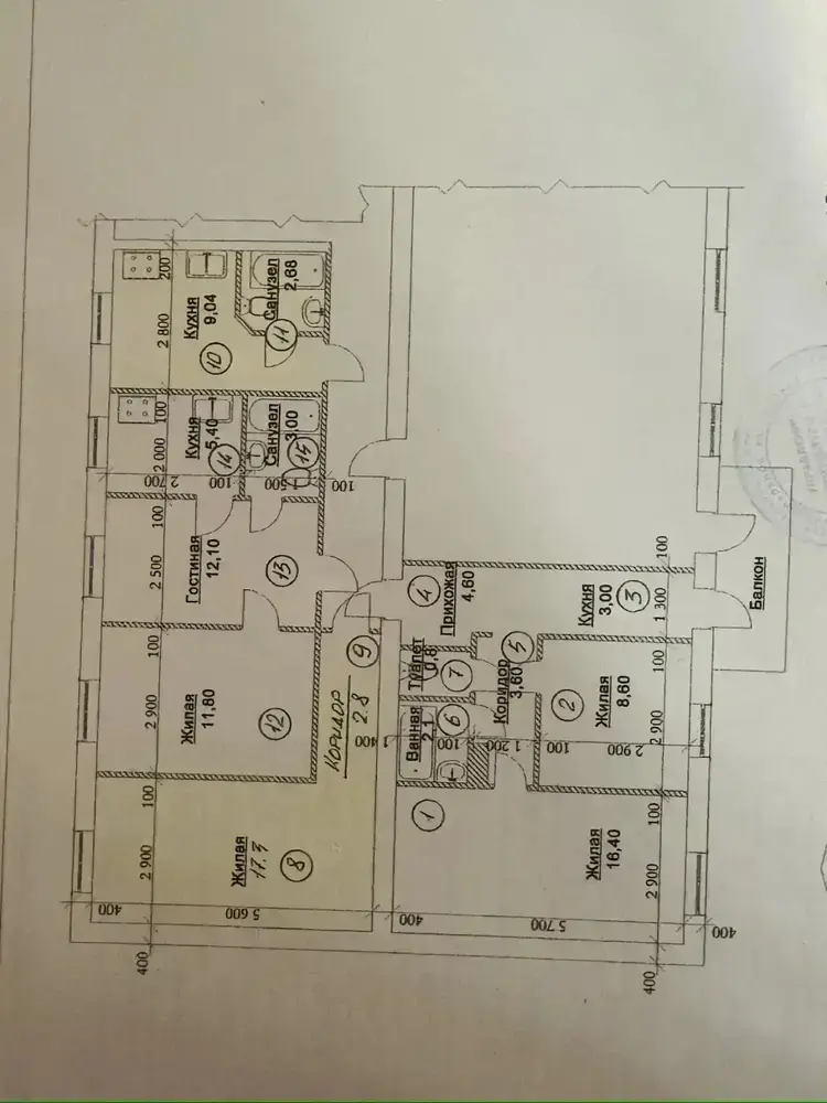 2-к. квартира 32 кв.м, 3/5