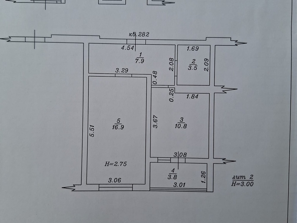 1-к. квартира 45 кв.м, 17/19